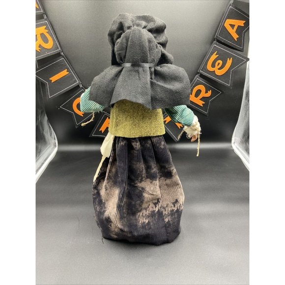 Vtg Halloween Witch Figure Est. 20" Tall Doll - Picture 5 of 13